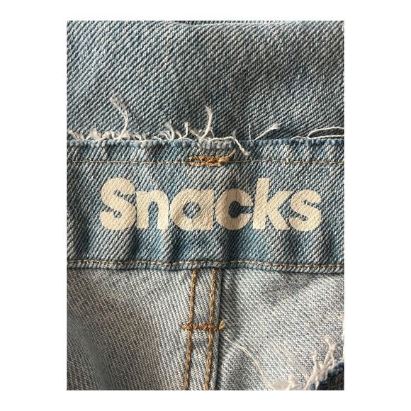 Mother SNACKS! The Kegger Utility Heel denim light blue size 33 - Picture 5 of 7